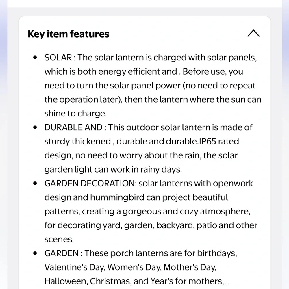 Solar Lanterns Outdoor Copper Lantern